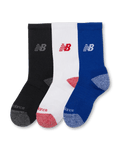 New Balance - Sokken Youth Active Crew Socks 3 Blauw/Wit/Zwart - hatshoe