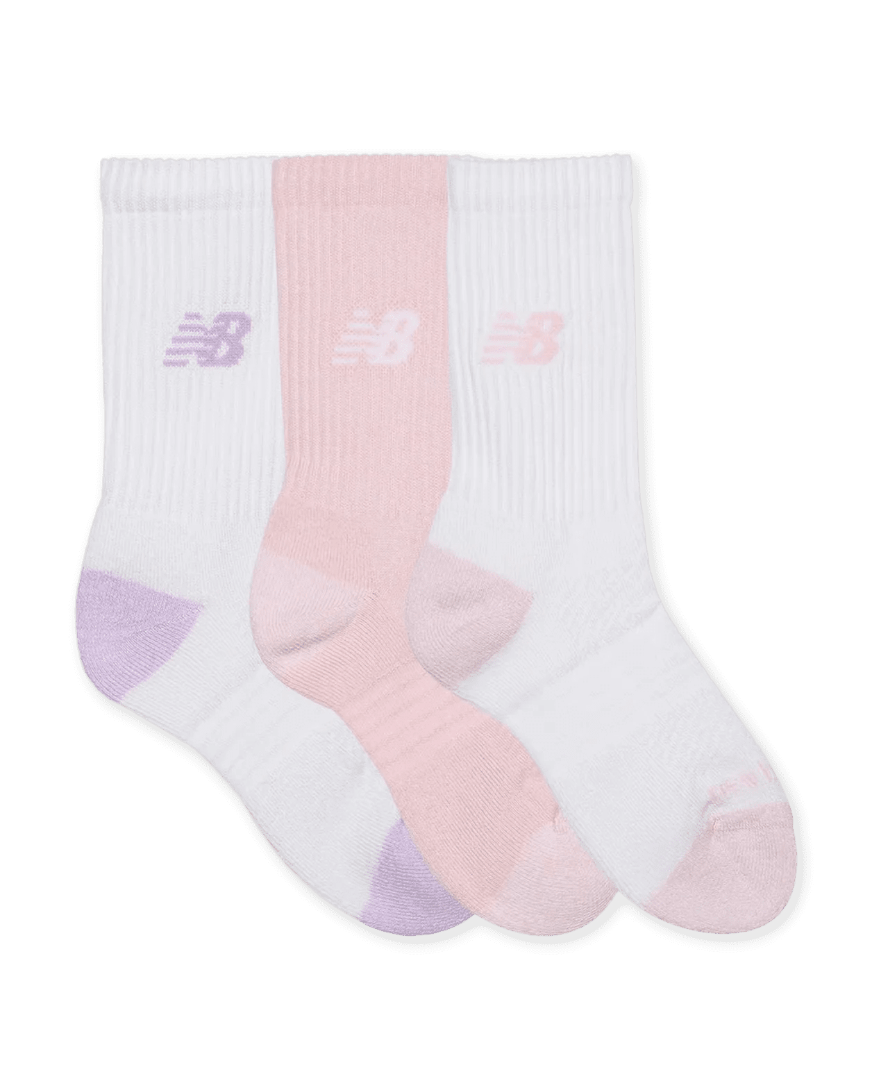 New Balance - Sokken Youth Active Crew Socks 3 - Roze - hatshoe
