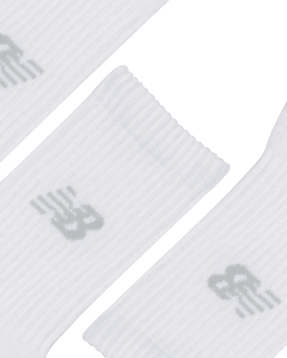 New Balance - Sokken Youth Active Crew Socks 3 - Wit - hatshoe