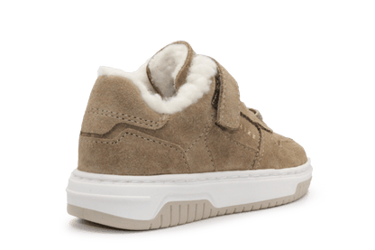 Nubikk Klittenband Schoen Basket Teddy Jr - Beige - hatshoe