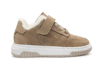 Nubikk Klittenband Schoen Basket Teddy Jr - Beige - hatshoe
