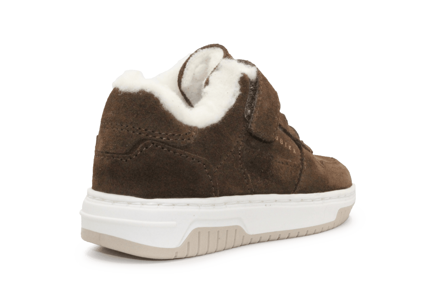 Nubikk Klittenband Schoen Basket Teddy Jr - Donkerbruin - hatshoe