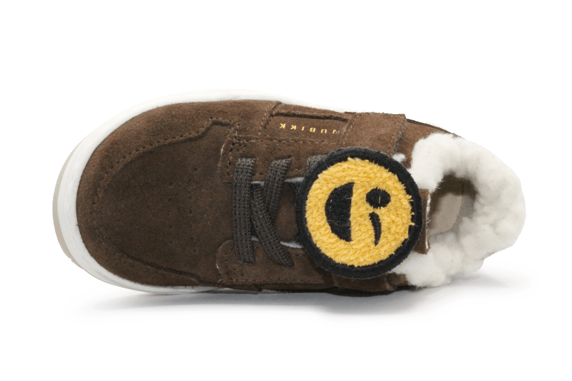 Nubikk Klittenband Schoen Basket Teddy Jr - Donkerbruin