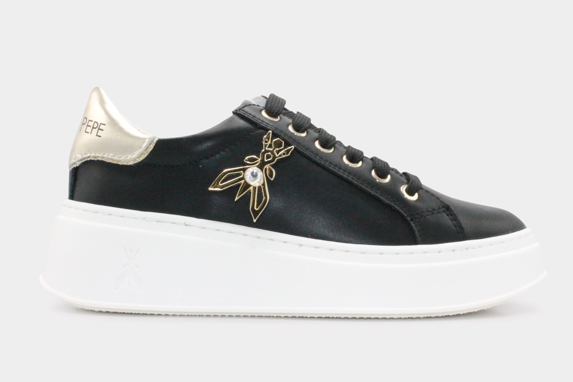 Patrizia Pepe Veterschoen PJ303 - Zwart