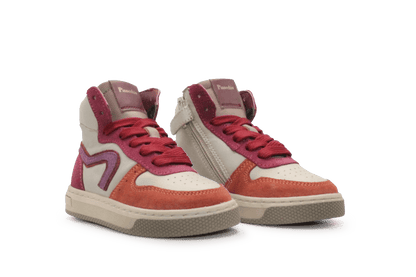 Pinocchio Meisjes Sneaker P1301 - Roze Oranje - hatshoe