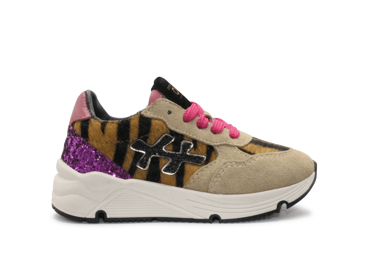 Pinocchio Meisjes Sneaker P1896 - Panter - hatshoe