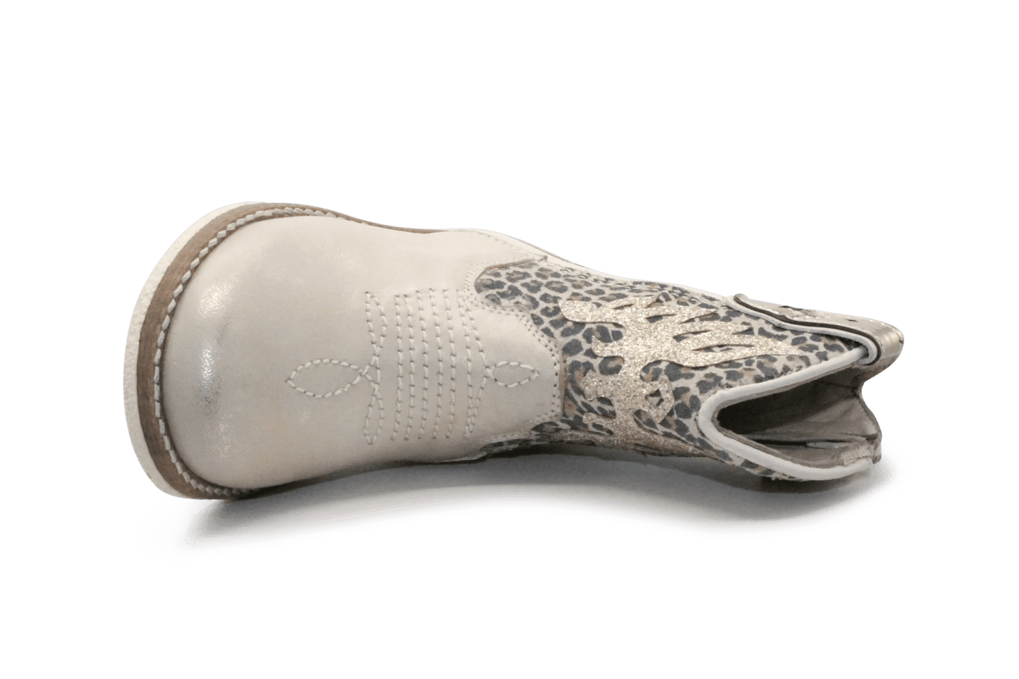 Pinocchio Meisjes Western Laarsje 1524 - Panter Platina - hatshoe