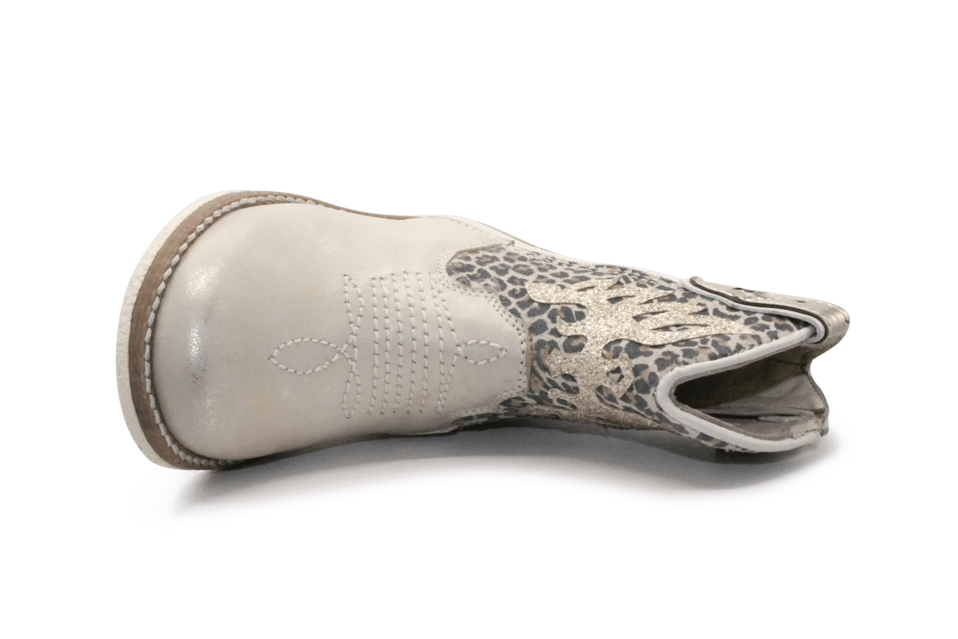 Pinocchio Meisjes Western Laarsje 1524 - Panter Platina - hatshoe