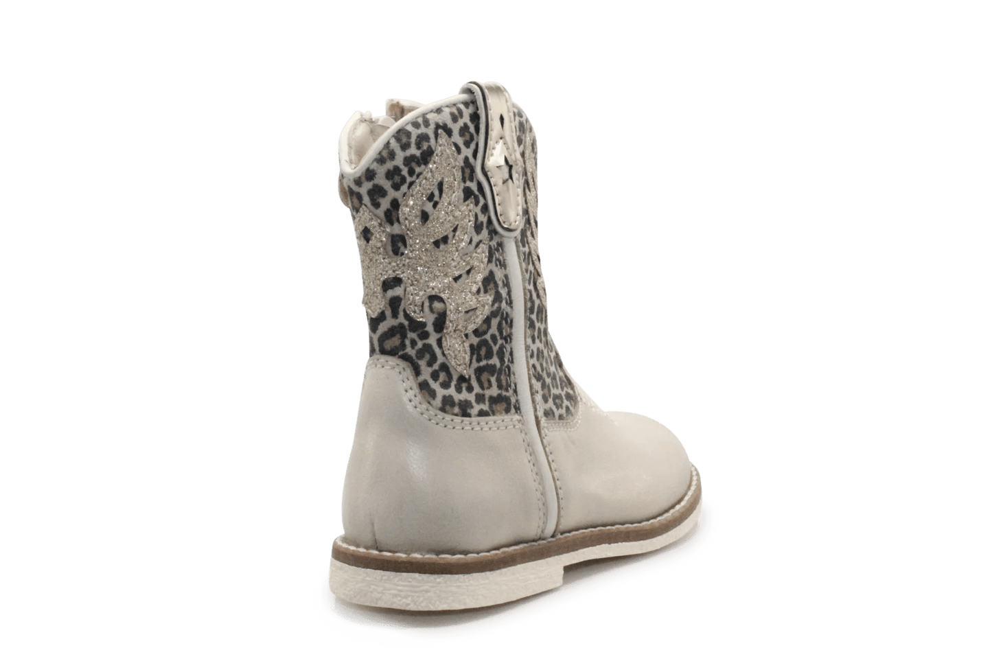 Pinocchio Meisjes Western Laarsje 1524 - Panter Platina - hatshoe