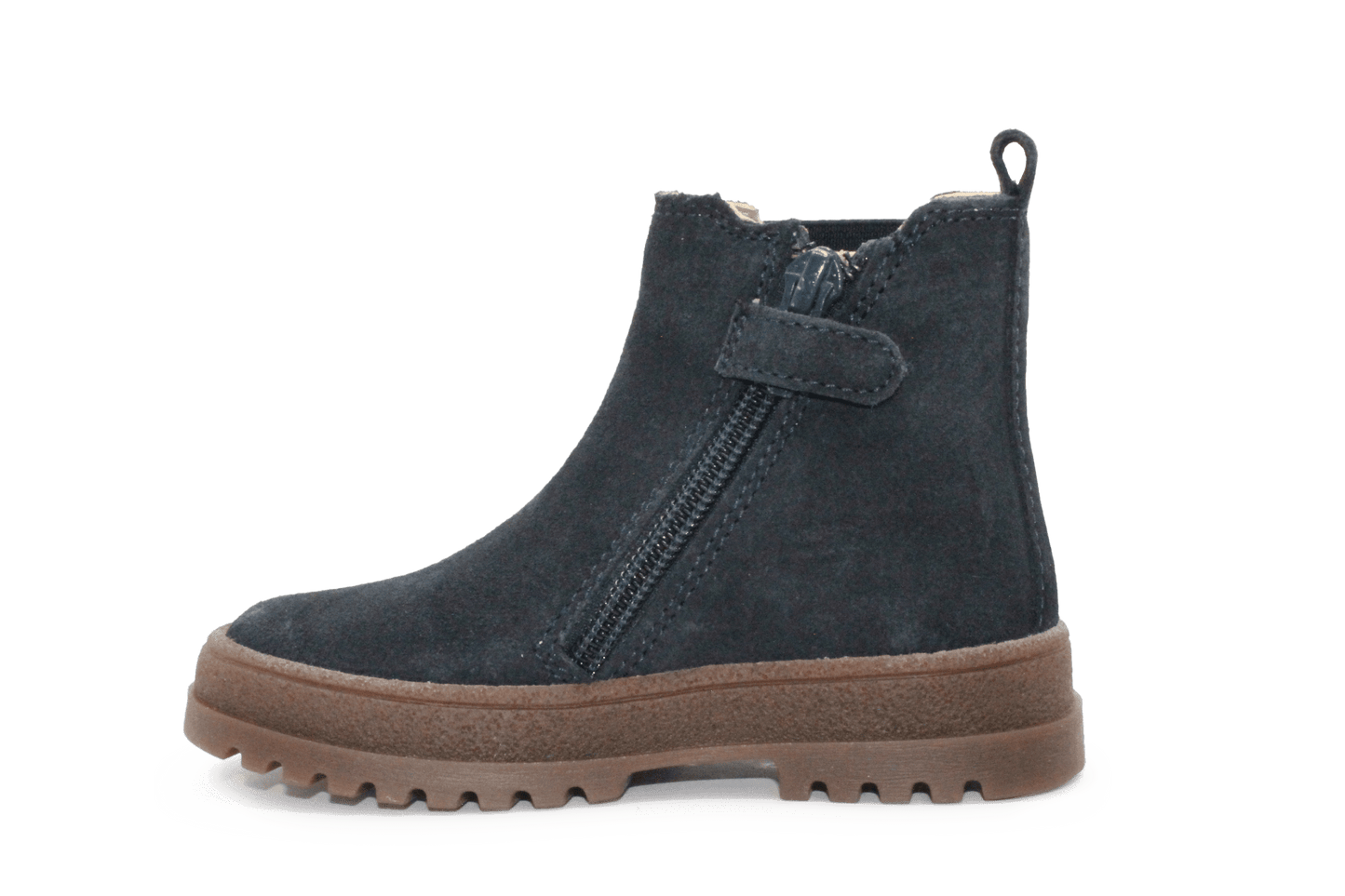 Pinocchio P1159 Kinder Chelsea Boots Blauw Suède Enkellaarsjes - hatshoe