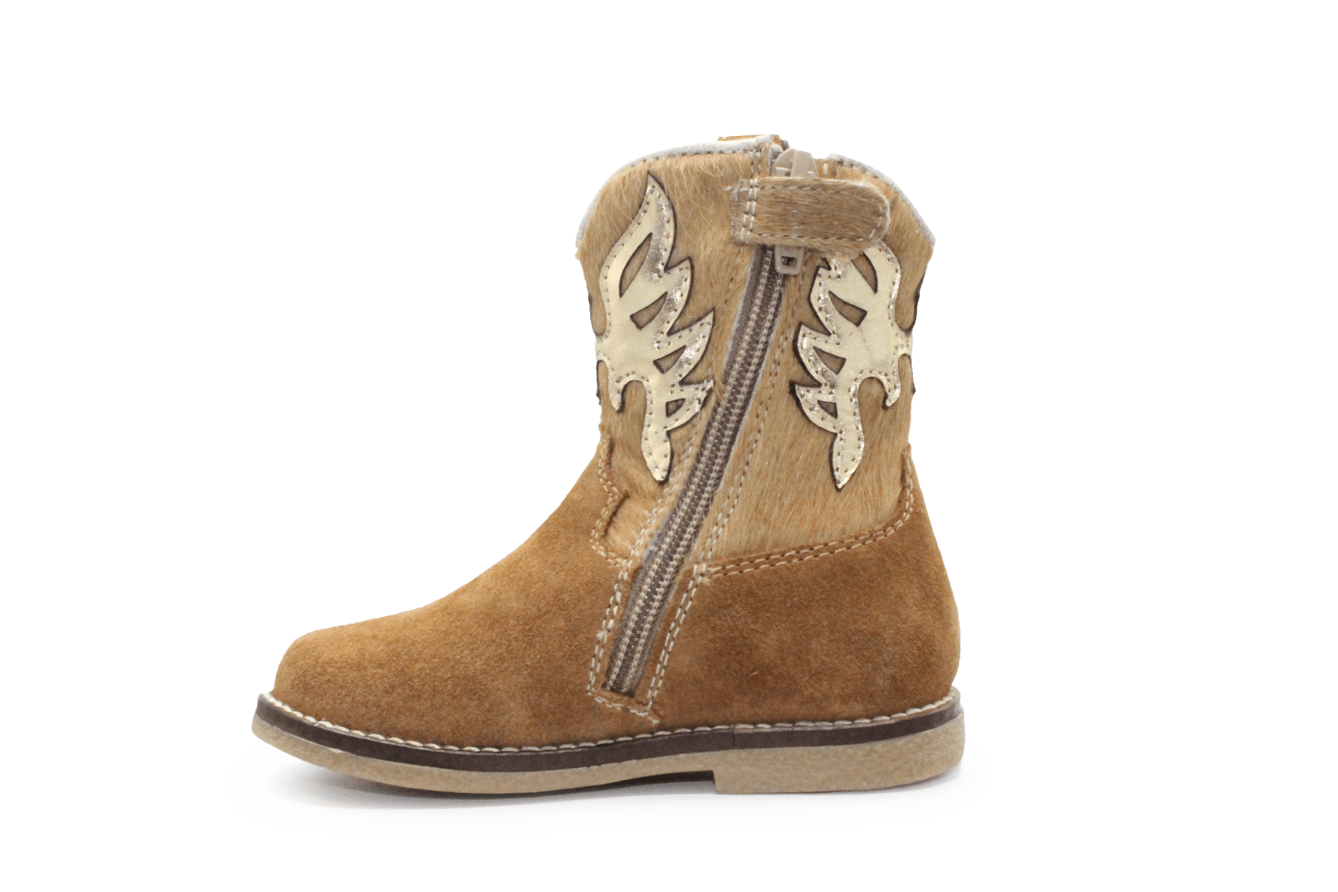Pinocchio P1700 Western Laarsje Bruin Suède – Meisjes