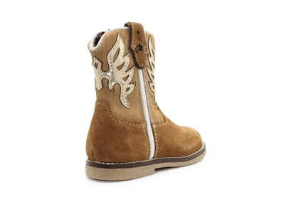 Pinocchio P1700 Western Laarsje Bruin Suède – Meisjes - hatshoe