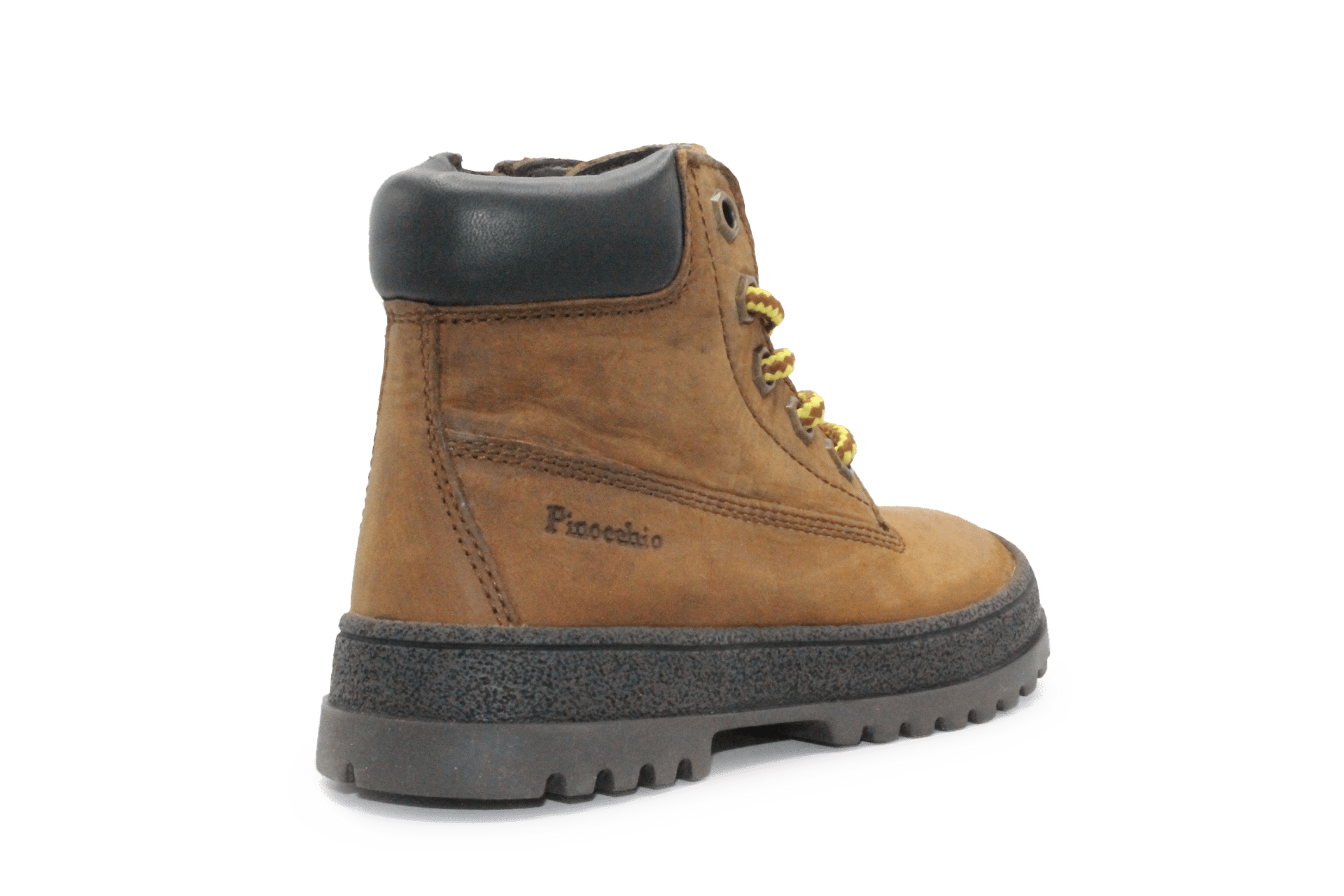 Pinocchio P1704 Jongens Boots Bruin Nubuck met Veters en Rits