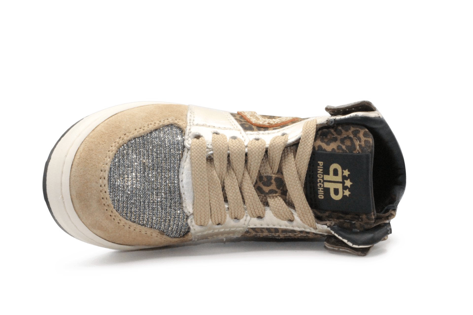 Pinocchio P1765 Sneaker Panterprint Multi Suède – Meisjes - hatshoe