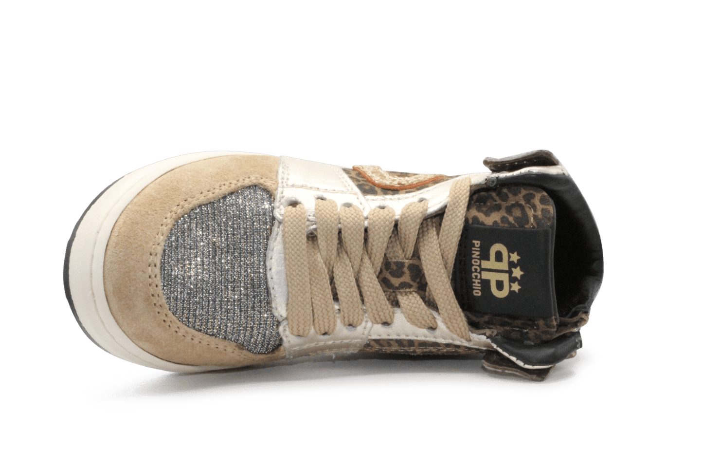 Pinocchio P1765 Sneaker Panterprint Multi Suède – Meisjes - hatshoe