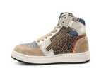 Pinocchio P1765 Sneaker Panterprint Multi Suède – Meisjes - hatshoe