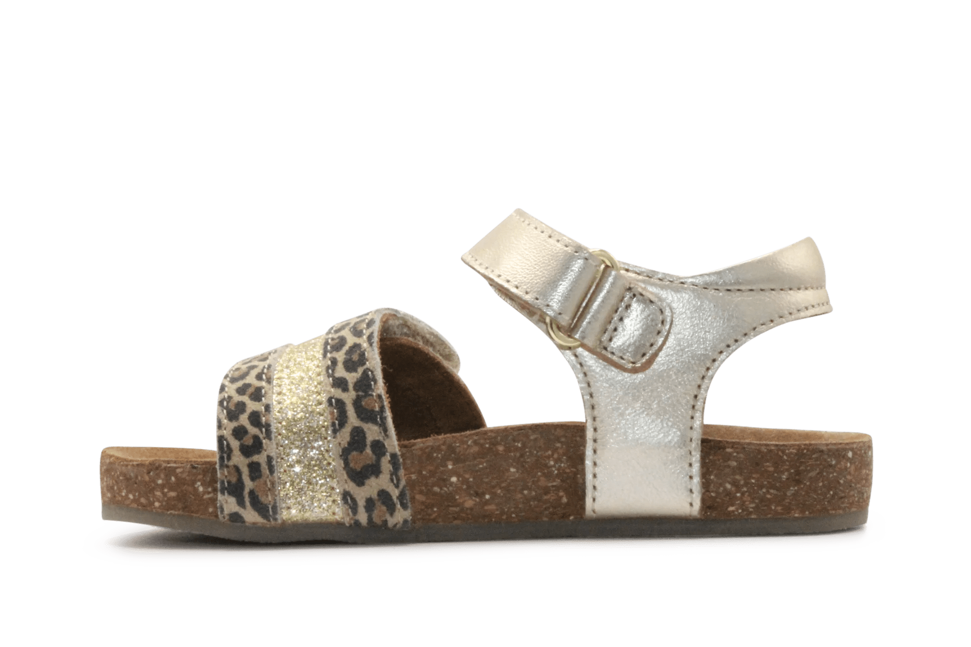 Pinocchio Sandaal P1913 - Panter goud - hatshoe