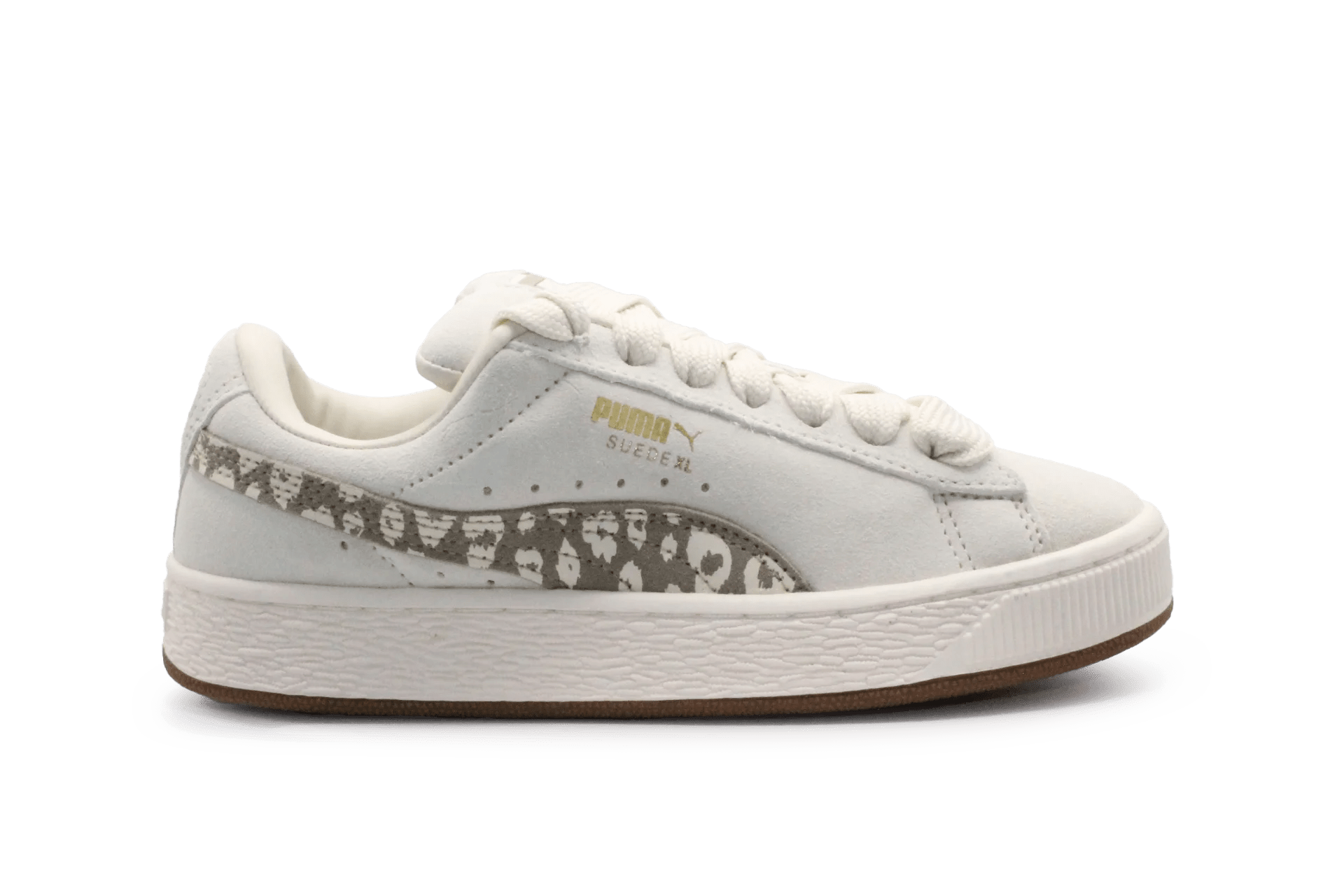 Puma Suede XL Meisjes Sneaker - Beige Panter