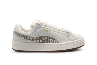 Puma Suede XL Meisjes Sneaker - Beige Panter - hatshoe
