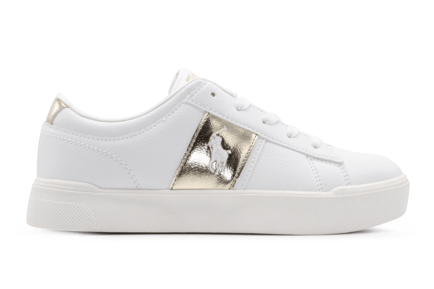 Ralph Lauren Veterschoen Frazier - Wit - hatshoe