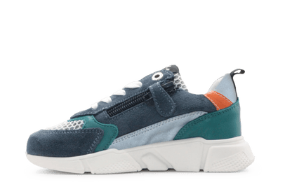 Red - Rag Jongens Sneaker 11291 - Blue combi - hatshoe