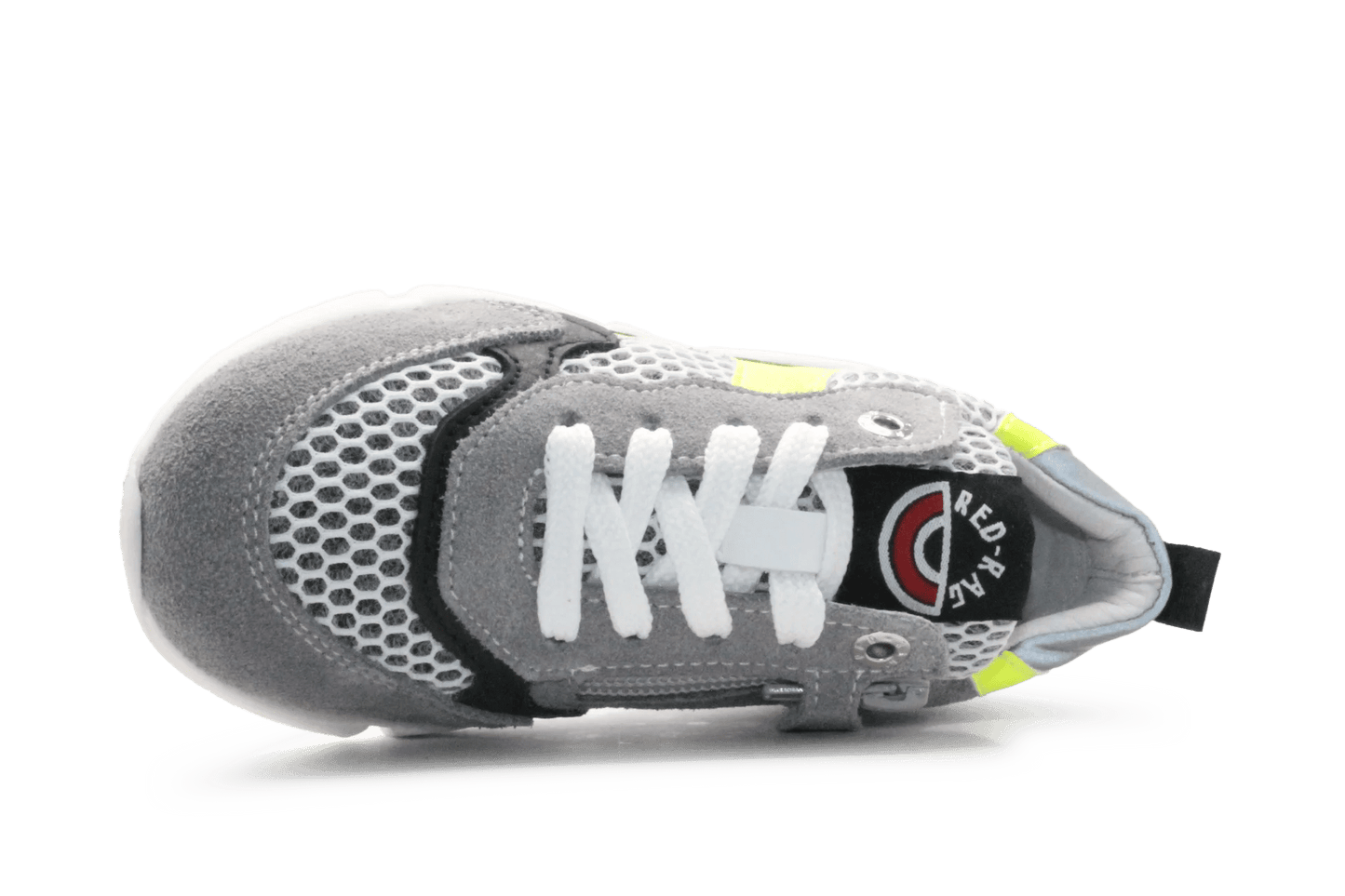 Red - Rag Jongens Sneaker 11291 - Grey Combi - hatshoe