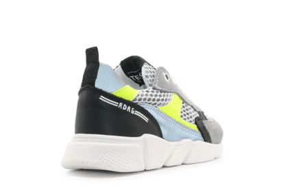 Red - Rag Jongens Sneaker 11291 - Grey Combi - hatshoe