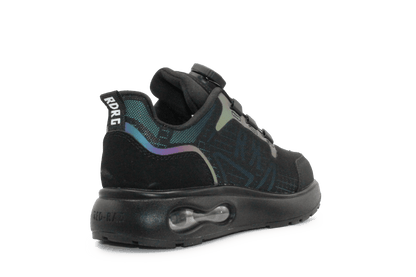 Red - Rag Jongens Sneaker 15825 - Zwart Rainbow - hatshoe