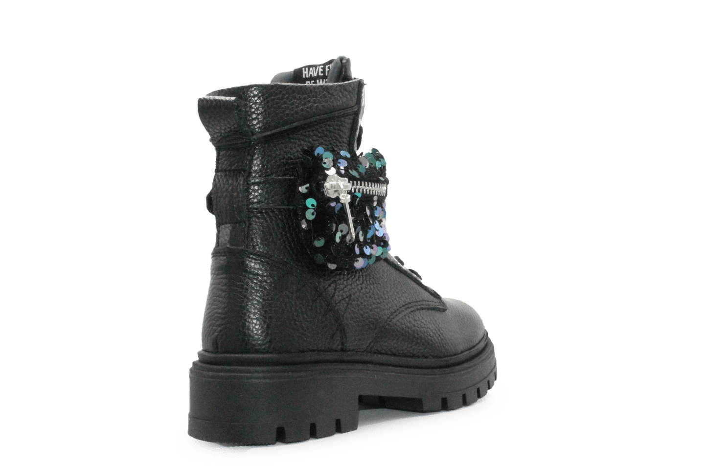Red - Rag Meisjes Boots Glitter tasje 12512 - Zwart - hatshoe