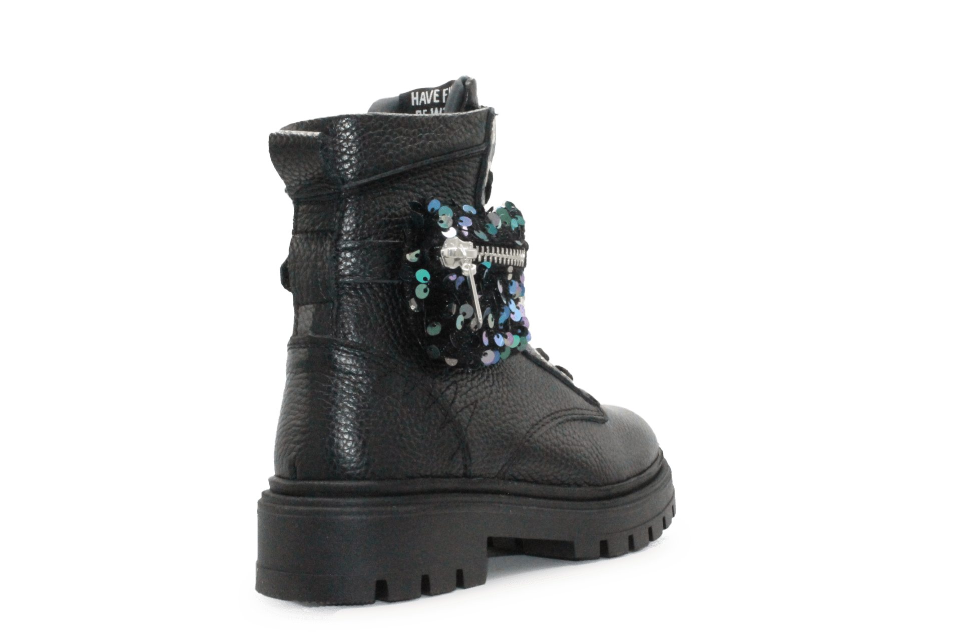 Red - Rag Meisjes Boots Glitter tasje 12512 - Zwart - hatshoe