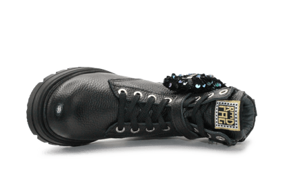 Red - Rag Meisjes Boots Glitter tasje 12512 - Zwart - hatshoe