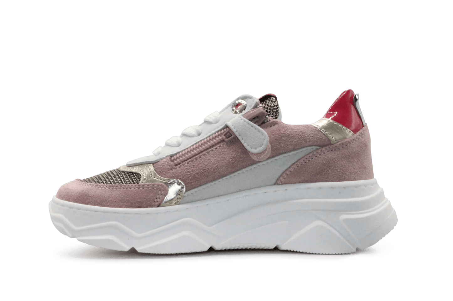 Red - Rag Meisjes Chunky Sneaker 13378 - Roze - hatshoe