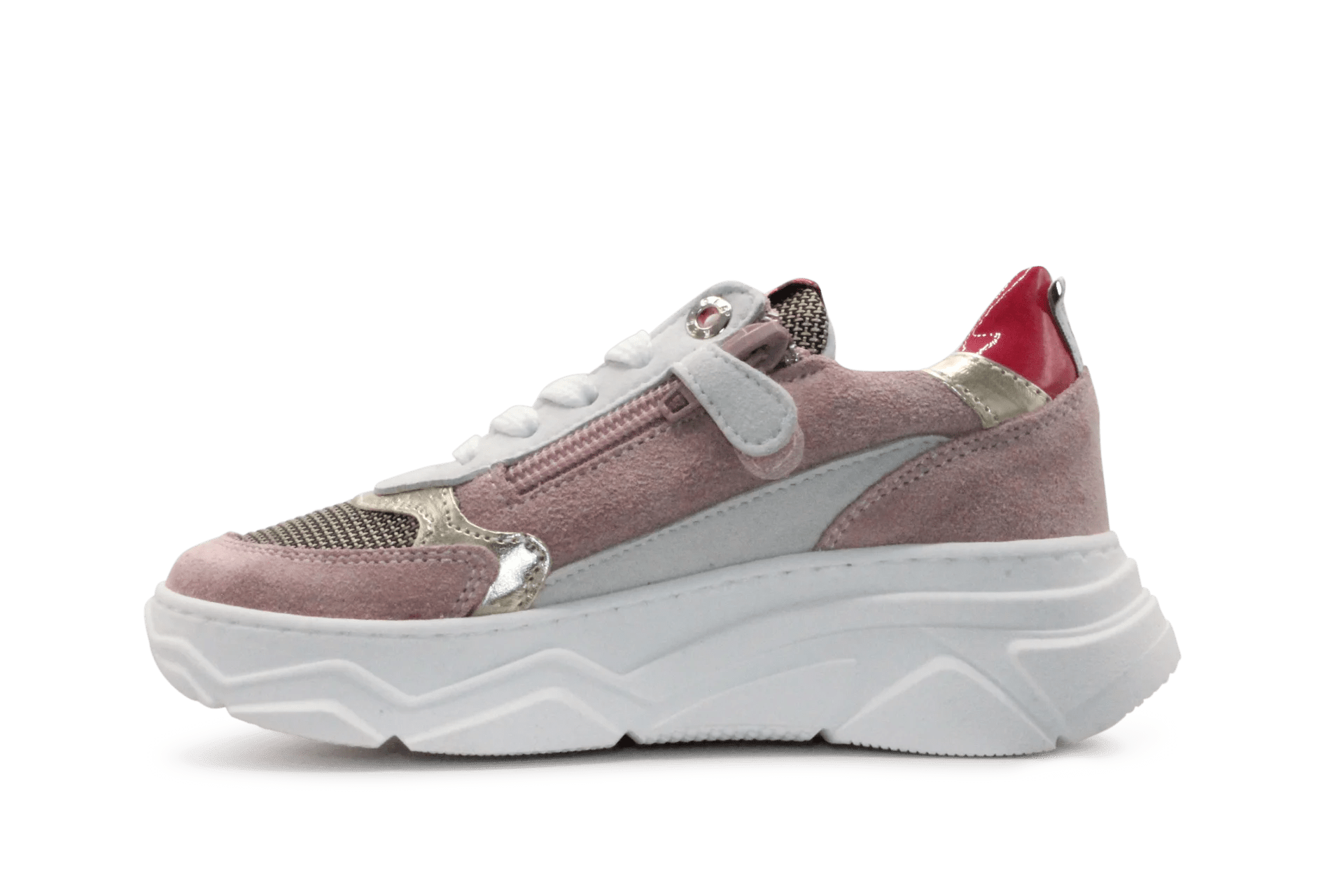 Red - Rag Meisjes Chunky Sneaker 13378 - Roze - hatshoe
