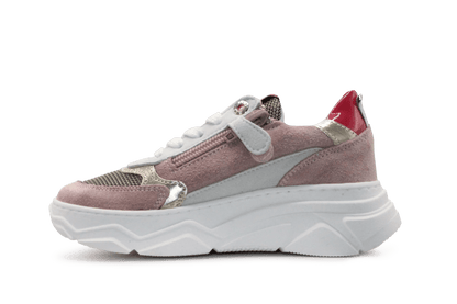 Red - Rag Meisjes Chunky Sneaker 13378 - Roze - hatshoe