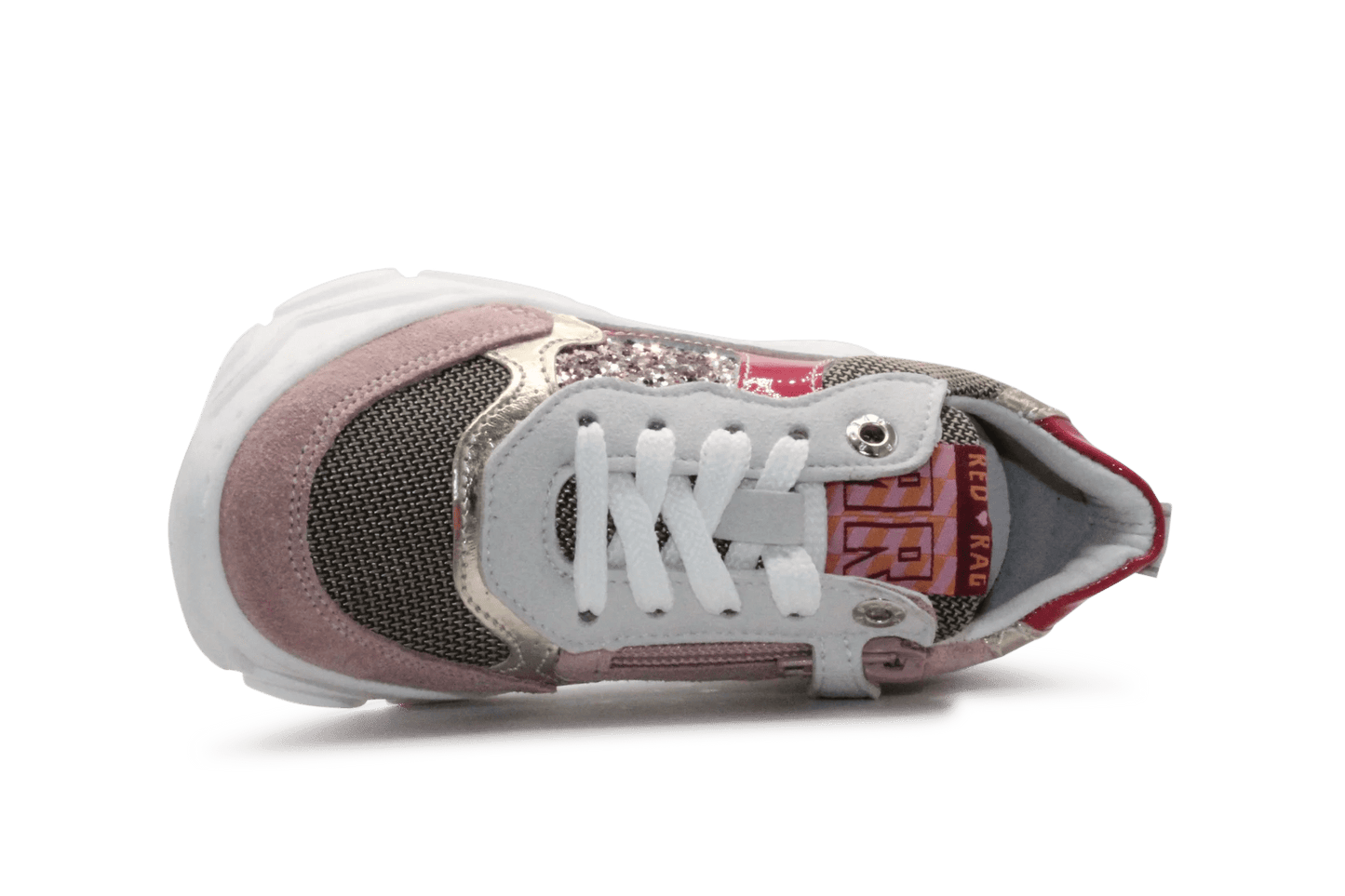 Red - Rag Meisjes Chunky Sneaker 13378 - Roze - hatshoe