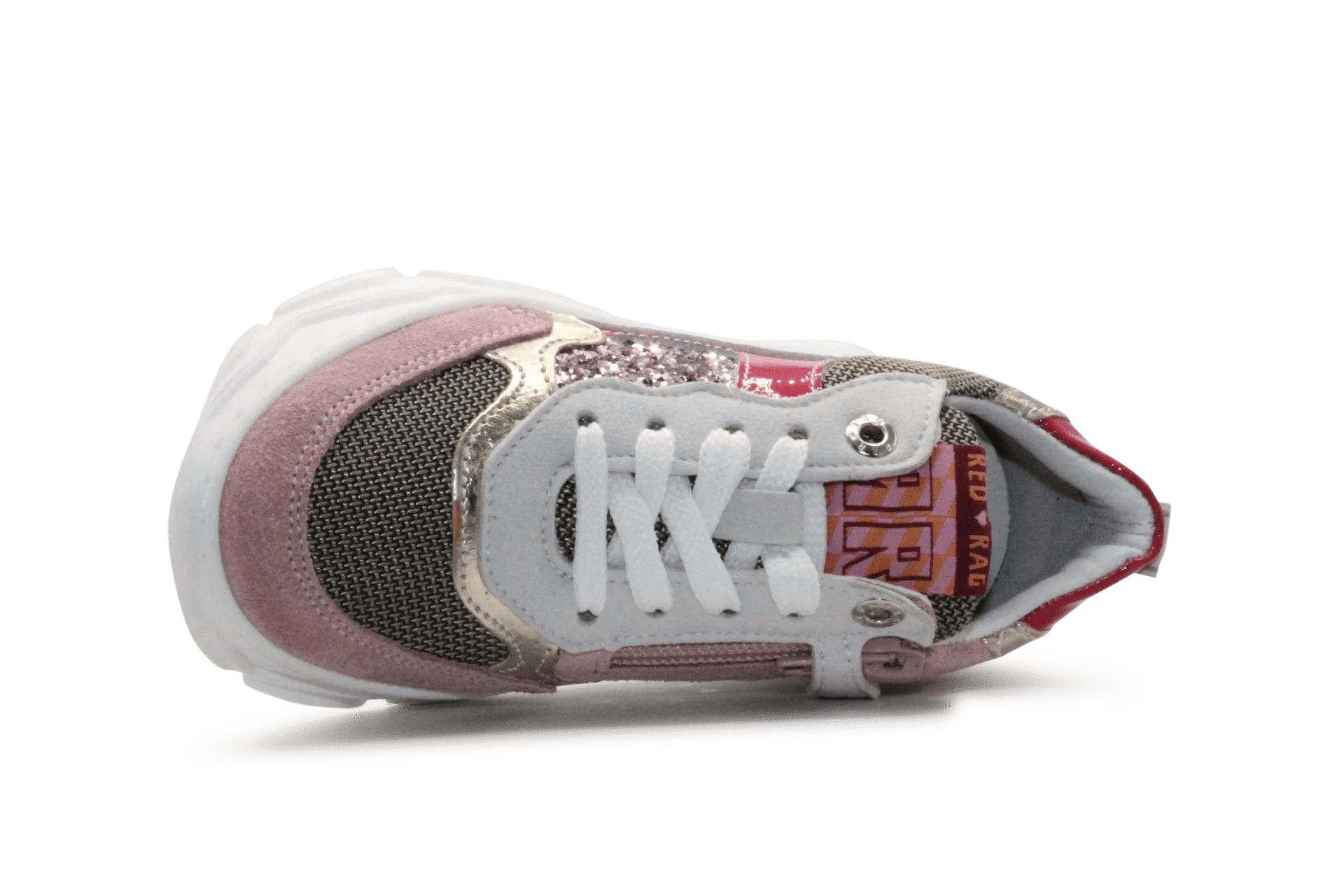 Red - Rag Meisjes Chunky Sneaker 13378 - Roze - hatshoe