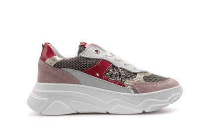 Red - Rag Meisjes Chunky Sneaker 13378 - Roze - hatshoe