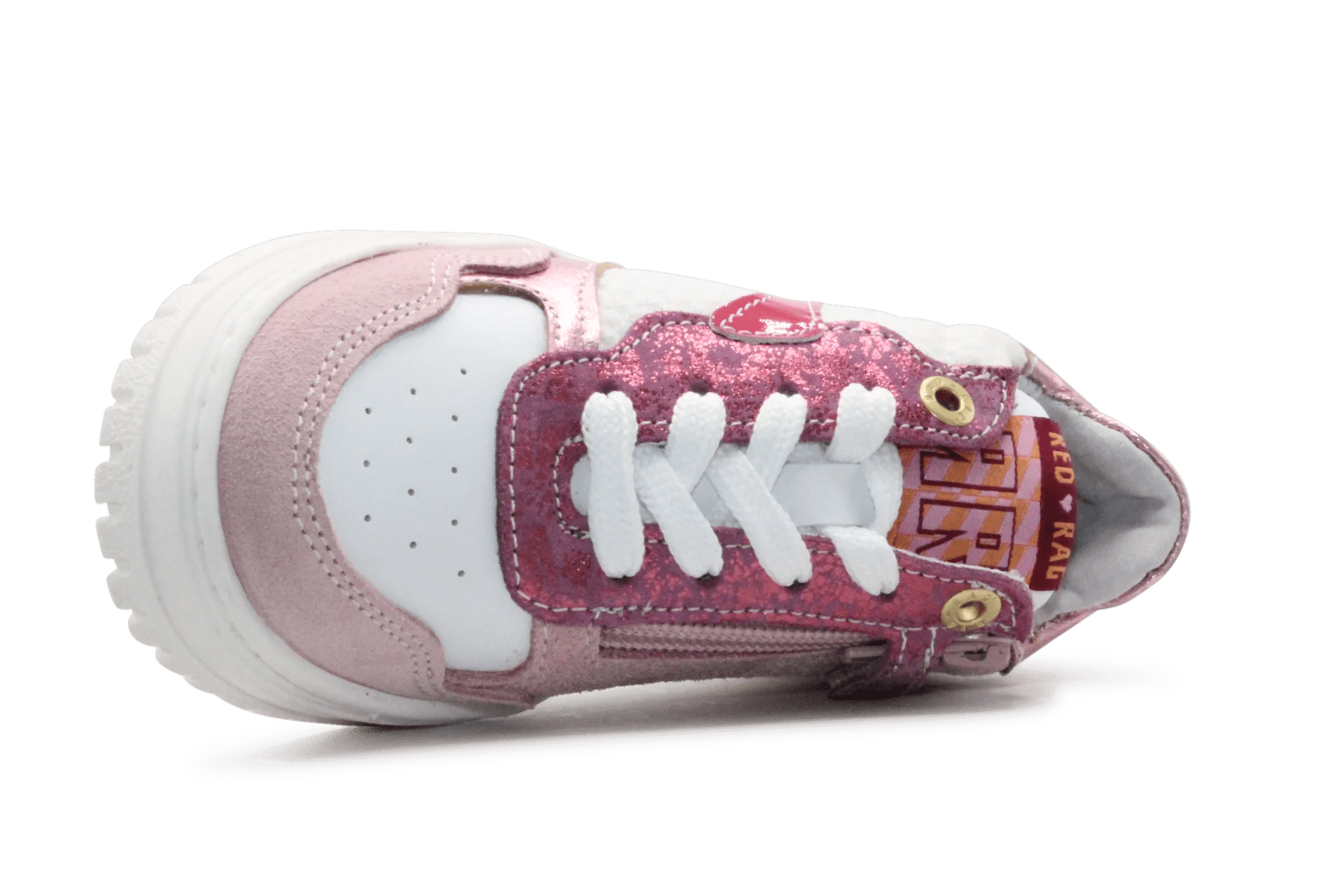 Red - Rag Meisjes Sneaker 12566 - Old Pink - hatshoe