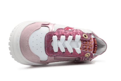 Red - Rag Meisjes Sneaker 12566 - Old Pink - hatshoe