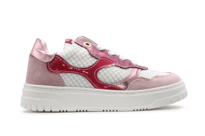 Red - Rag Meisjes Sneaker 12566 - Old Pink - hatshoe