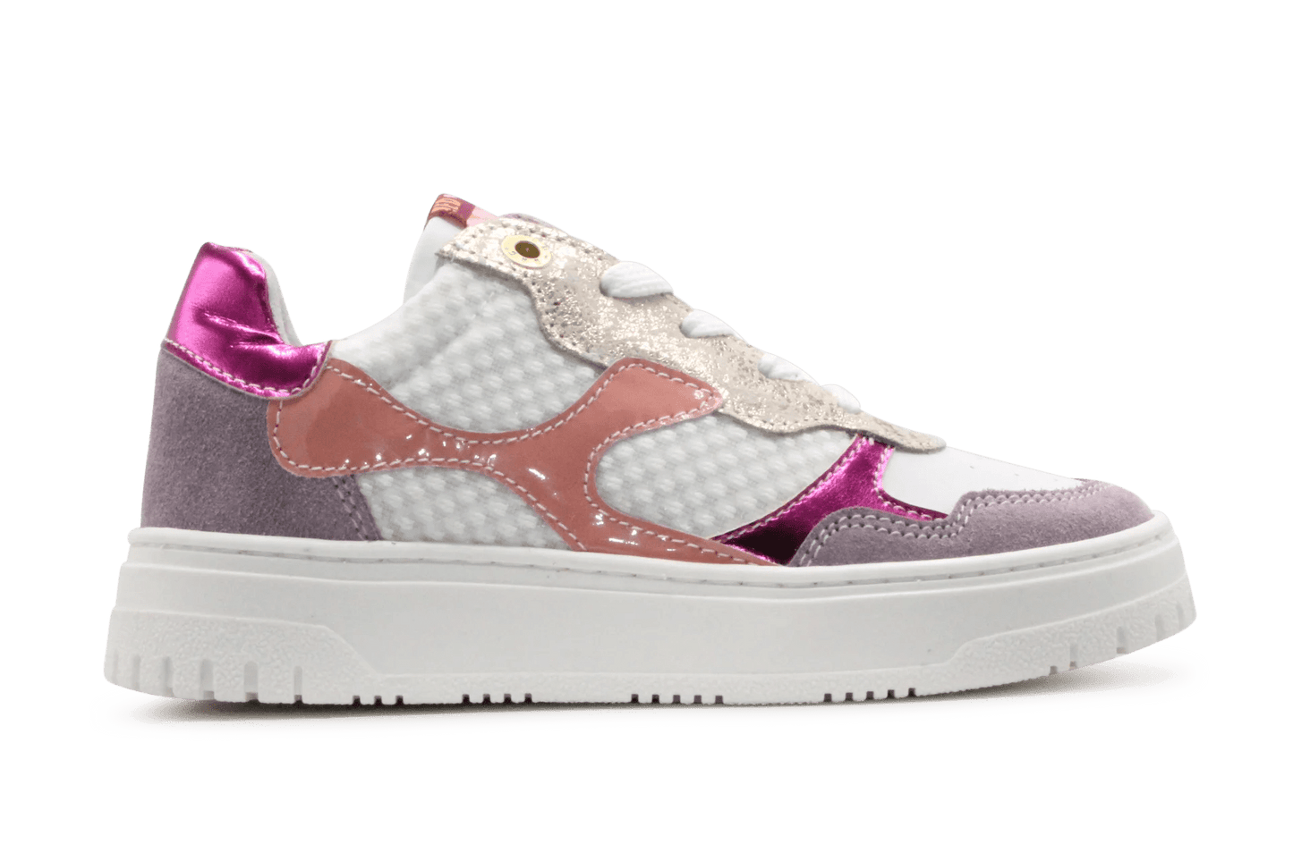 Red - Rag Meisjes Sneaker 12566 - Purple - hatshoe