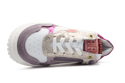 Red - Rag Meisjes Sneaker 12566 - Purple - hatshoe