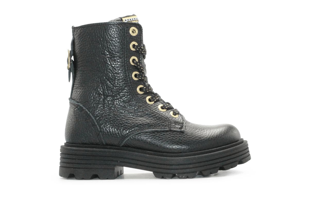 Red-Rag Veterboots Meisjes 12578 - Zwart - hatshoe