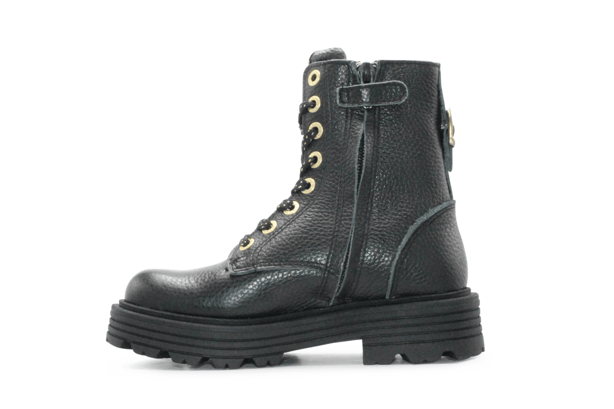 Red-Rag Veterboots Meisjes 12578 - Zwart - hatshoe