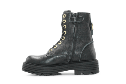 Red-Rag Veterboots Meisjes 12578 - Zwart - hatshoe