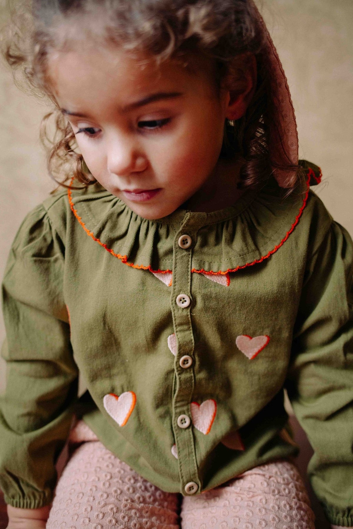 Riffle Blouse Cleo - Hearts - hatshoe