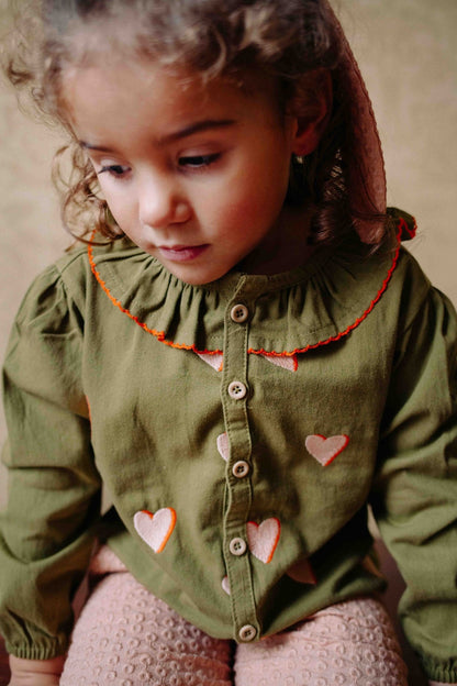 Riffle Blouse Cleo - Hearts - hatshoe
