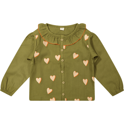 Riffle Blouse Cleo - Hearts - hatshoe