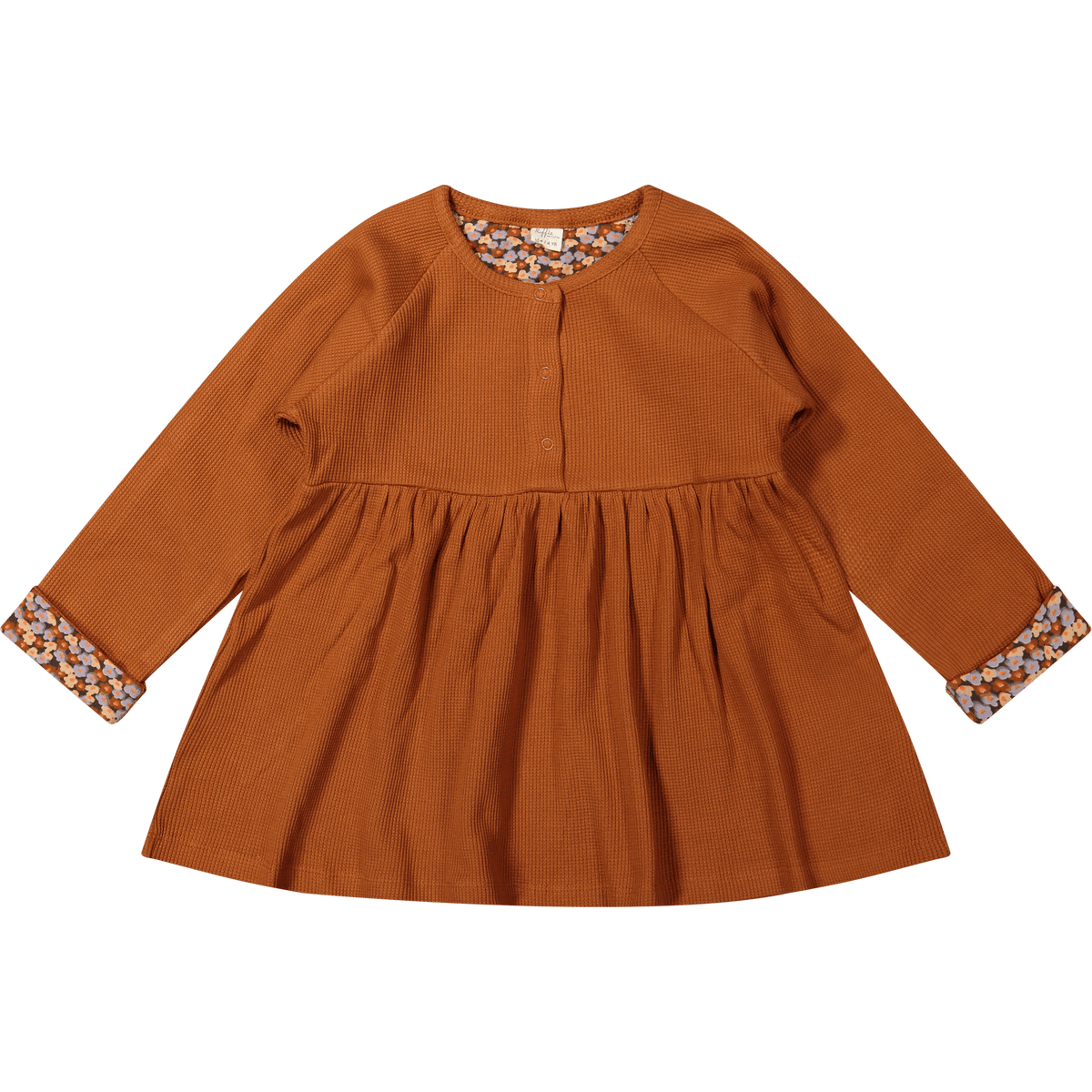 Riffle Jurk Asha - Leather Brown - hatshoe