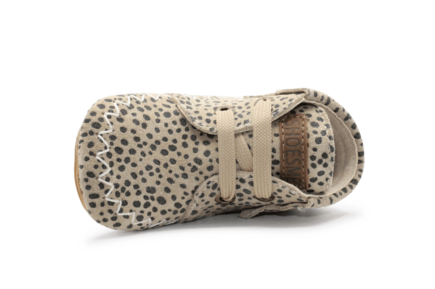 Shoesme BP25W008 Eerste Loopschoen Beige Dots Suède – Peuters - hatshoe
